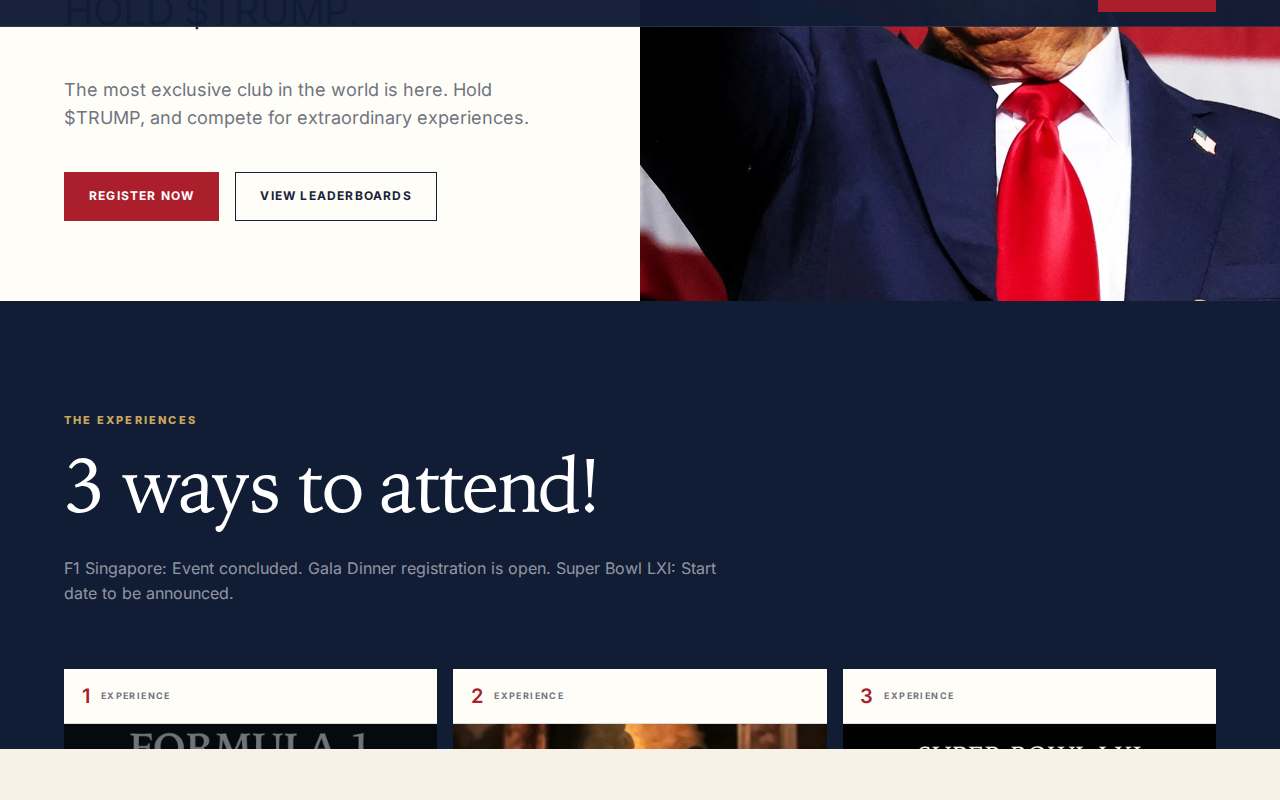 Screenshot of gettrumpmemes.com as our browser saw it
