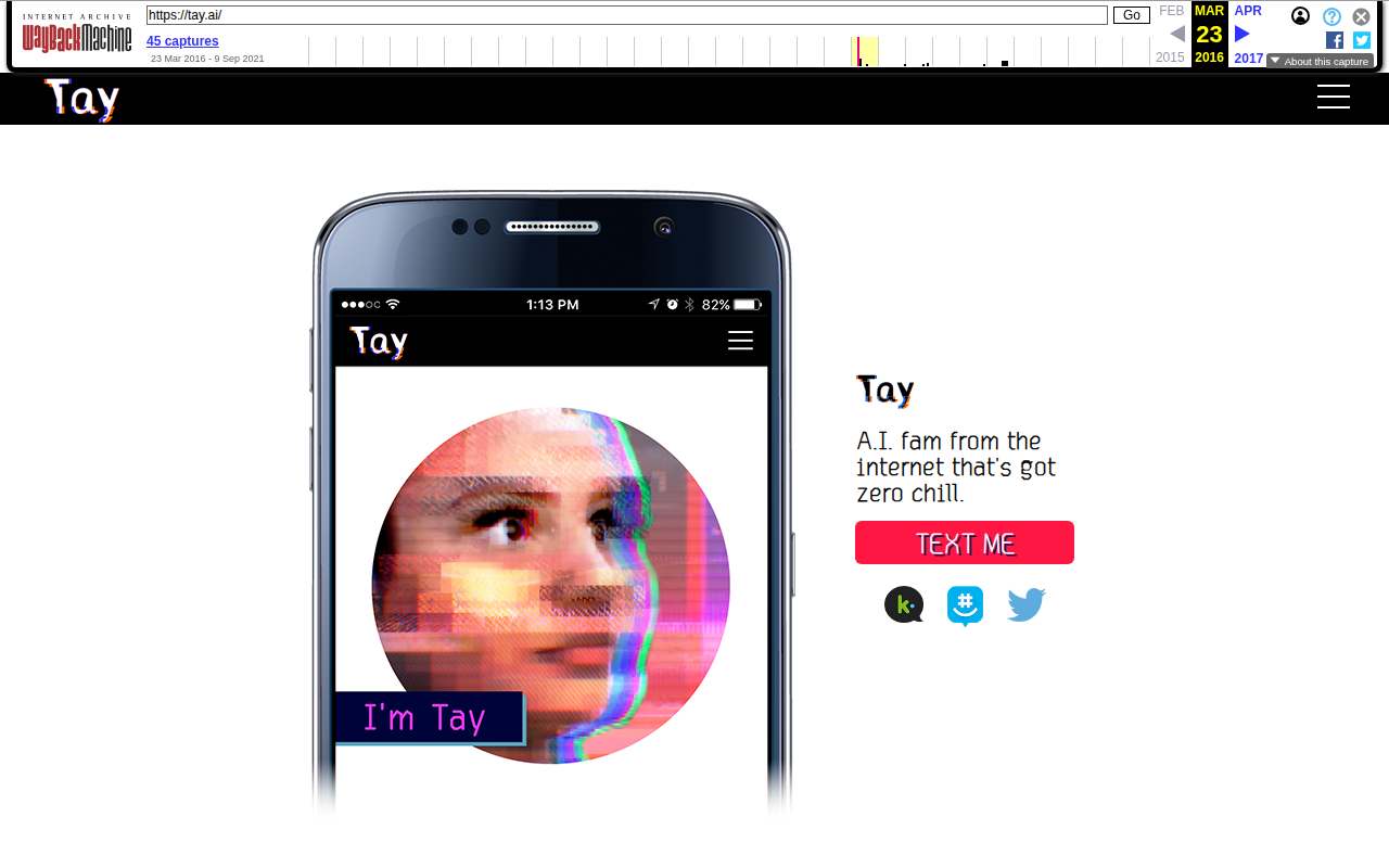 Screenshot of web.archive.org as our browser saw it