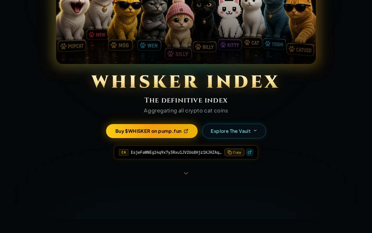 Screenshot of whisker-index.wegic.net as our browser saw it