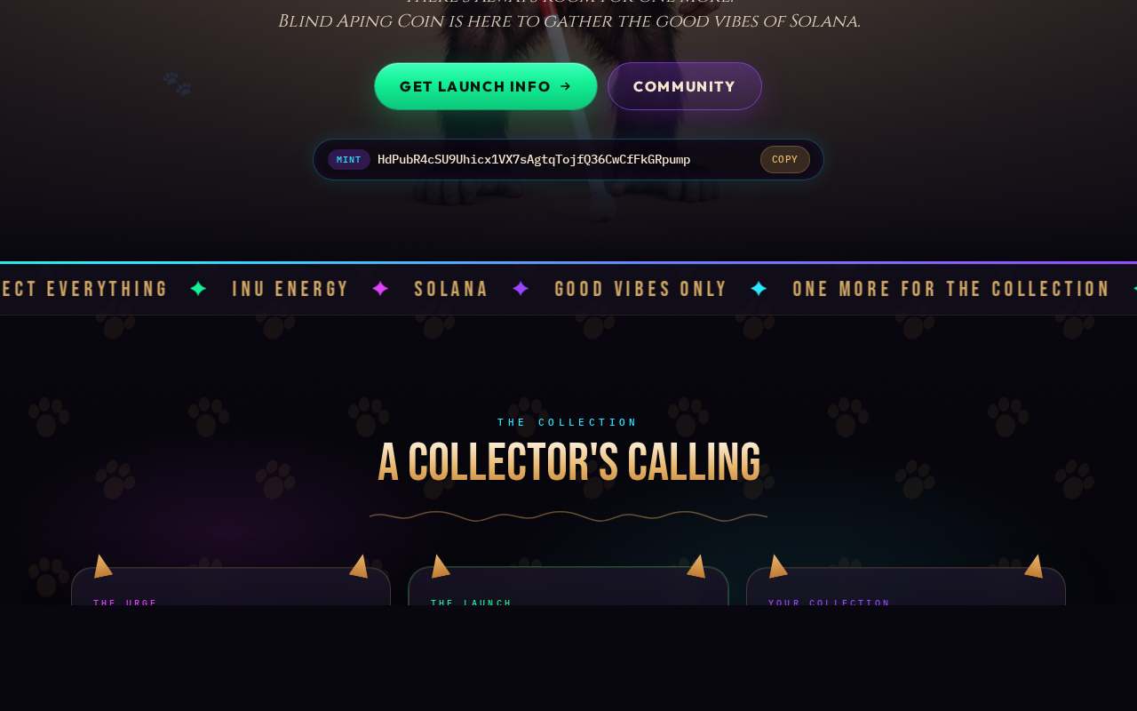 Screenshot of www.blindaping.site as our browser saw it