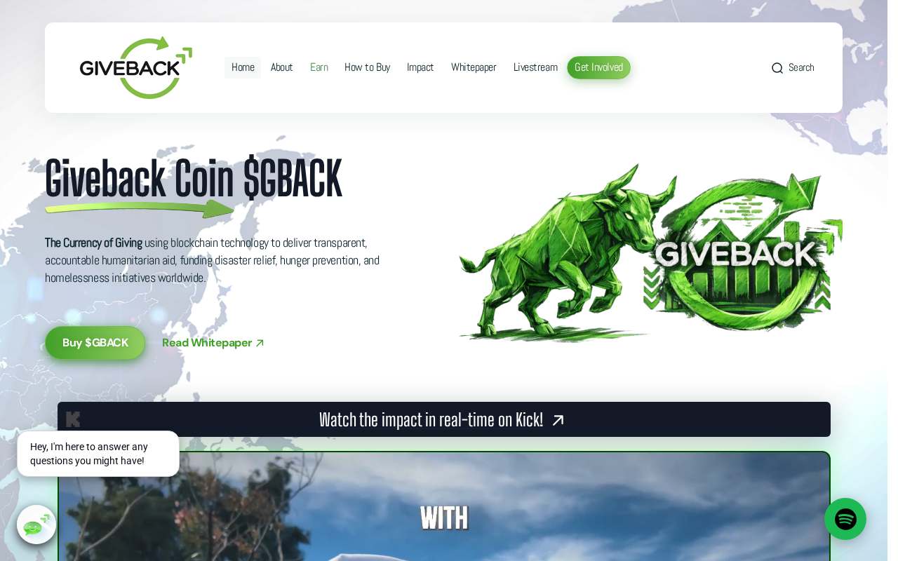 Screenshot of gbackcoin.com as our browser saw it
