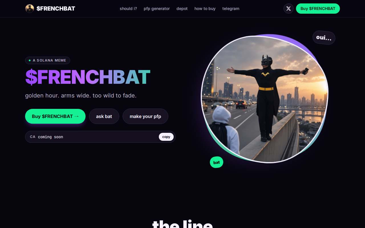Screenshot of www.frenchbat.lol as our browser saw it