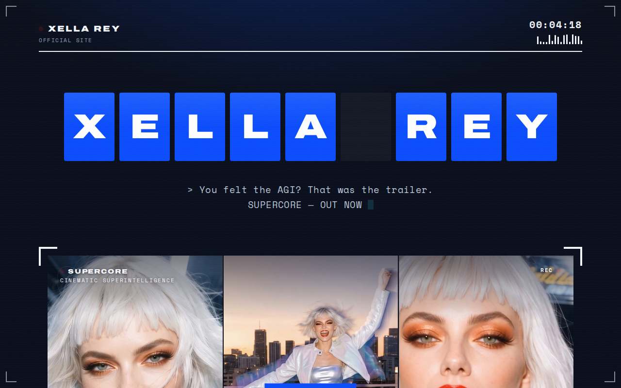 Screenshot of www.xellarey.com as our browser saw it