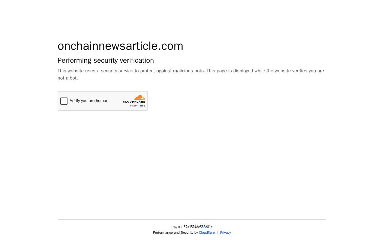 Screenshot of onchainnewsarticle.com as our browser saw it