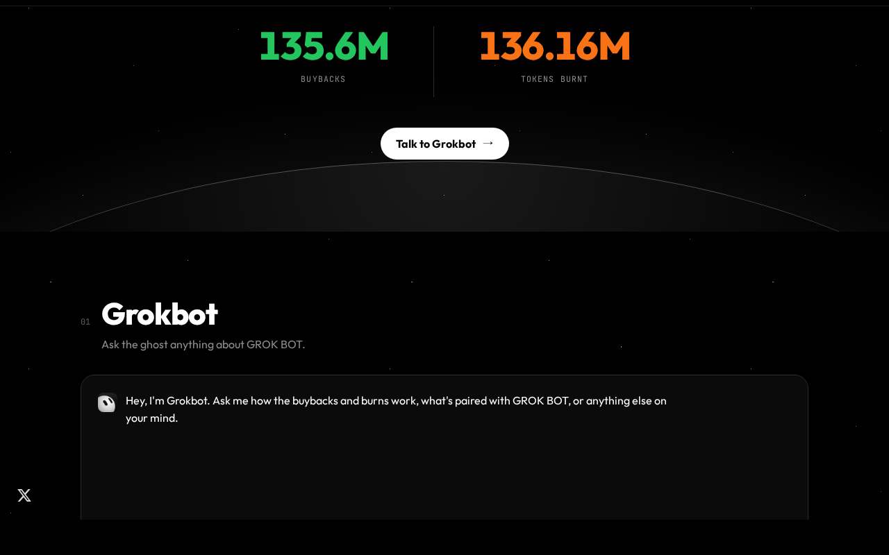 Screenshot of www.grokbotsolana.xyz as our browser saw it