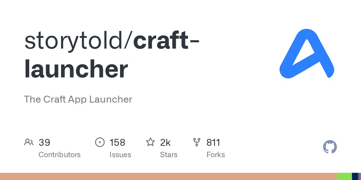 Screenshot of storytold/craft-launcher as our browser saw it
