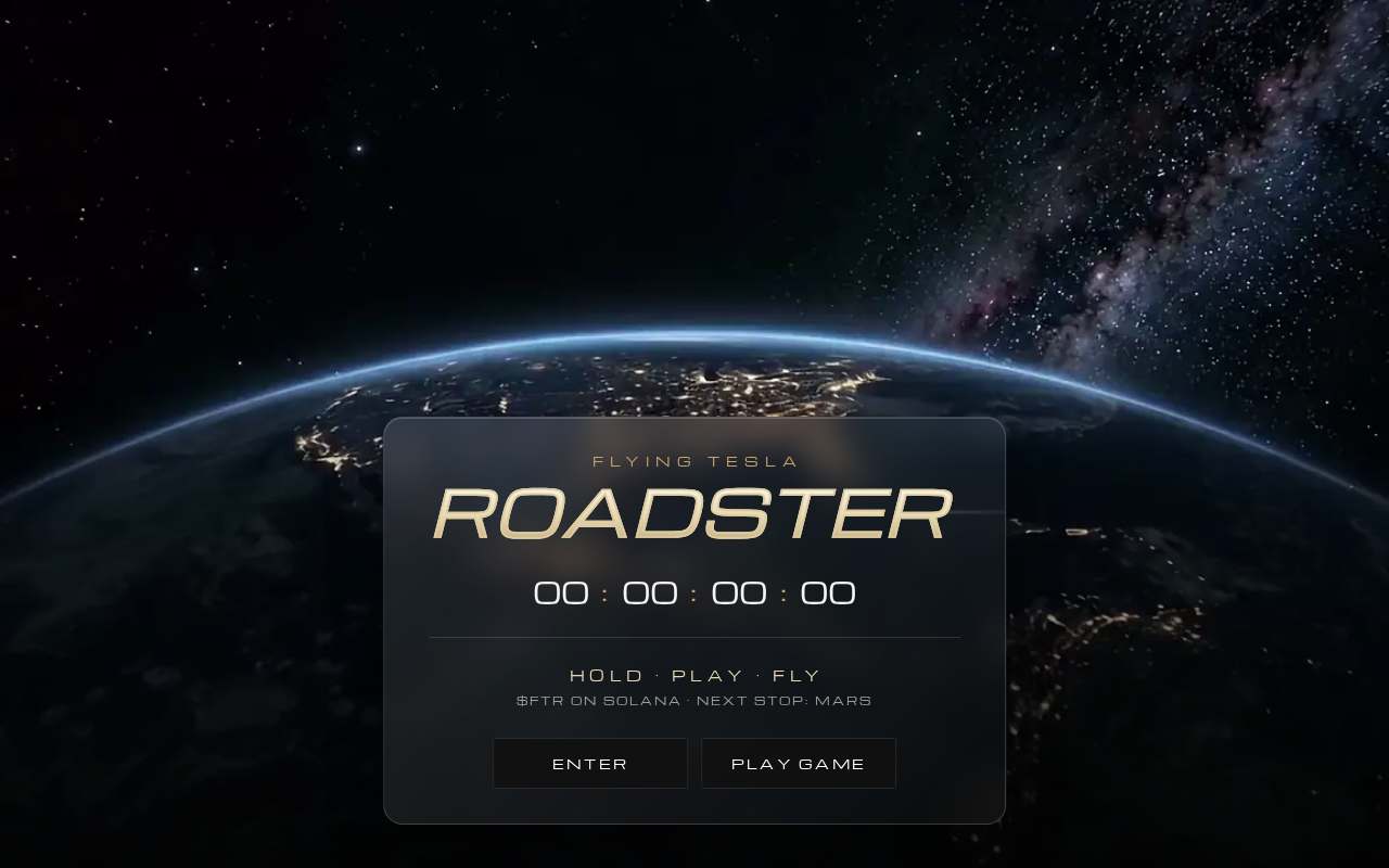 Screenshot of www.flyingtesla.fun as our browser saw it