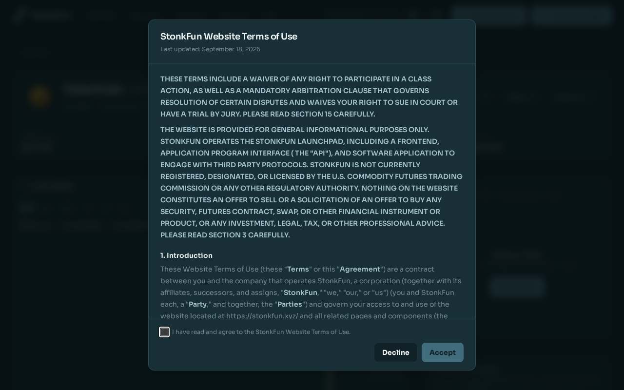 Screenshot of www.stonkfun.xyz as our browser saw it