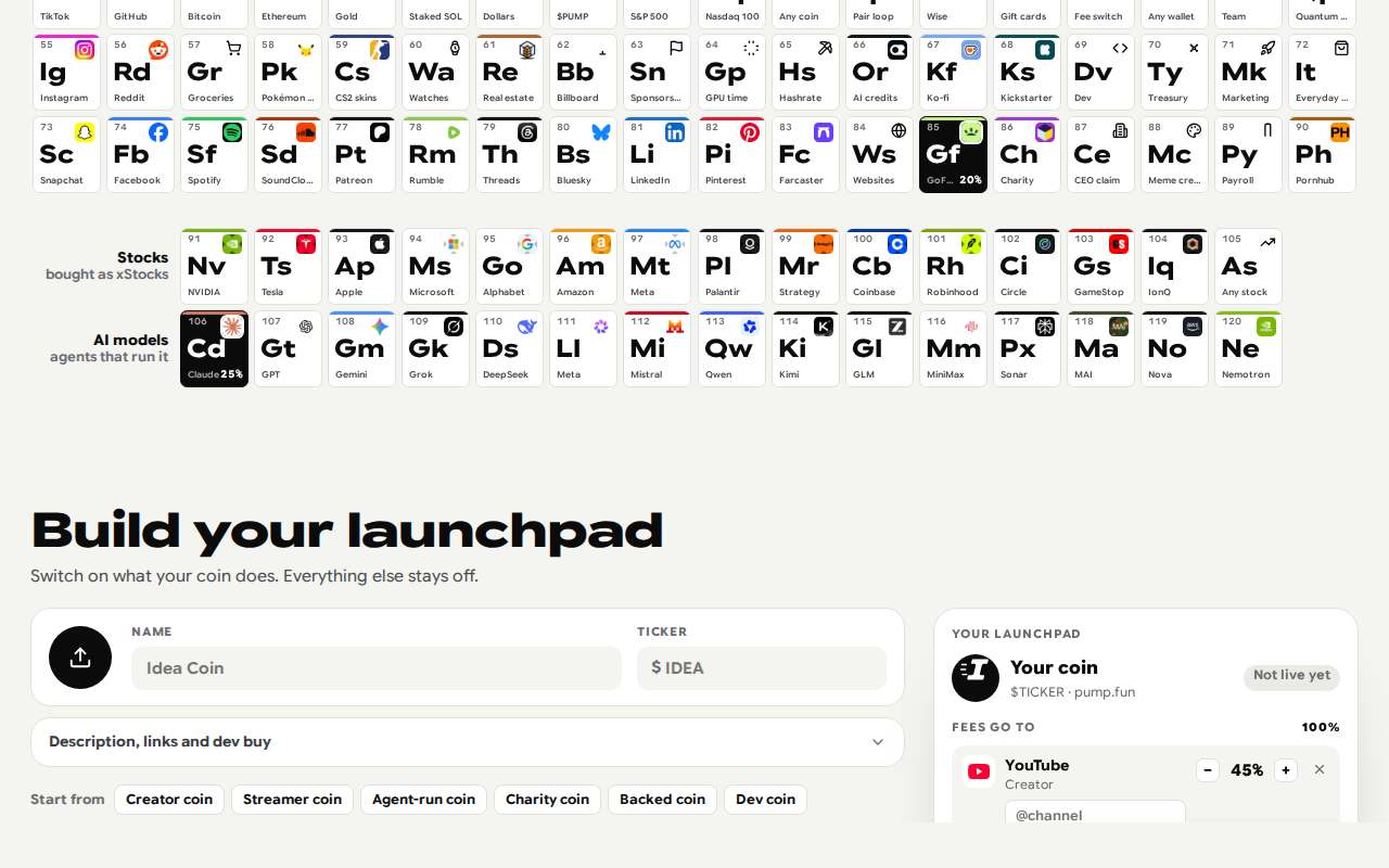 Screenshot of idealpad.fun as our browser saw it