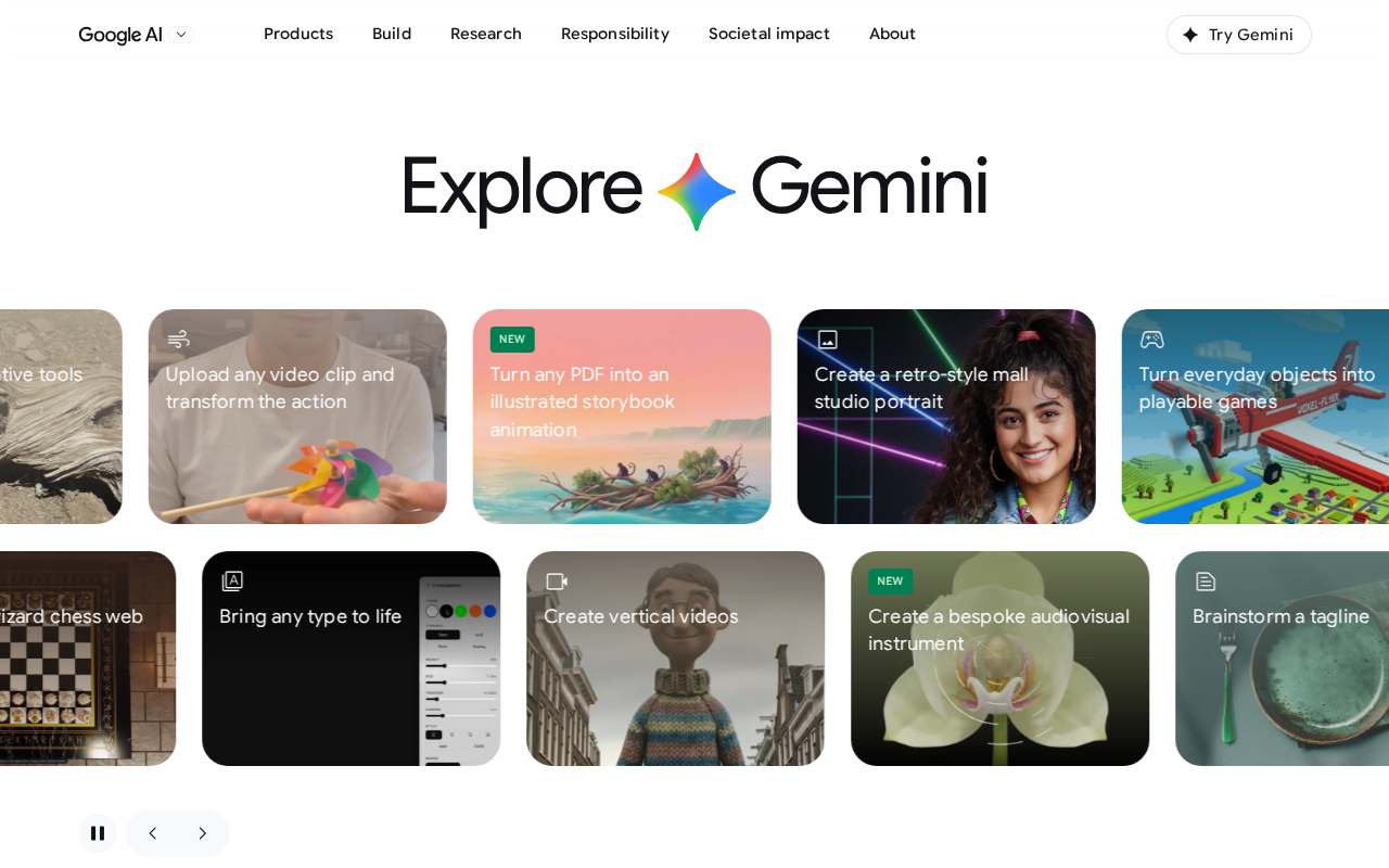 Screenshot of ai.google as our browser saw it