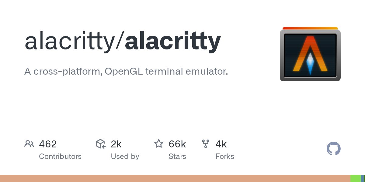 Screenshot of alacritty/alacritty as our browser saw it