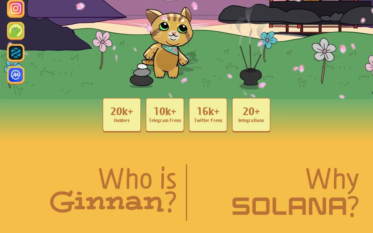Screenshot of www.ginnan.com as our browser saw it