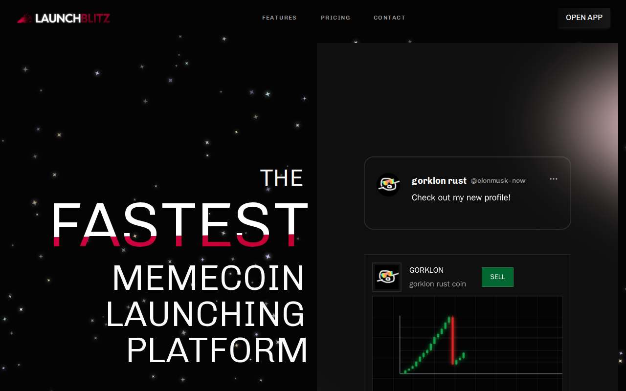 Screenshot of www.launchblitz.ai as our browser saw it