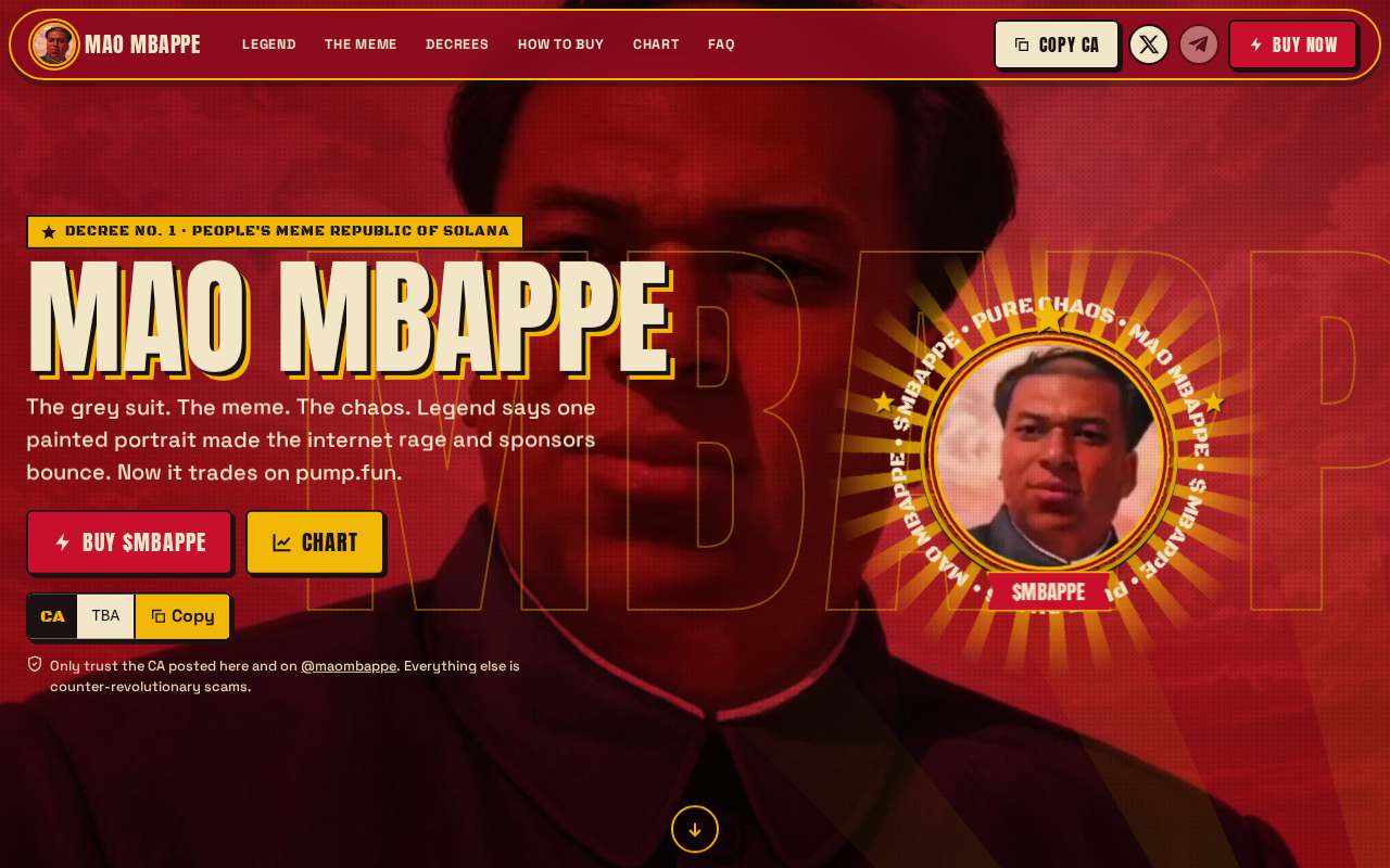 Screenshot of www.maombappe.site as our browser saw it