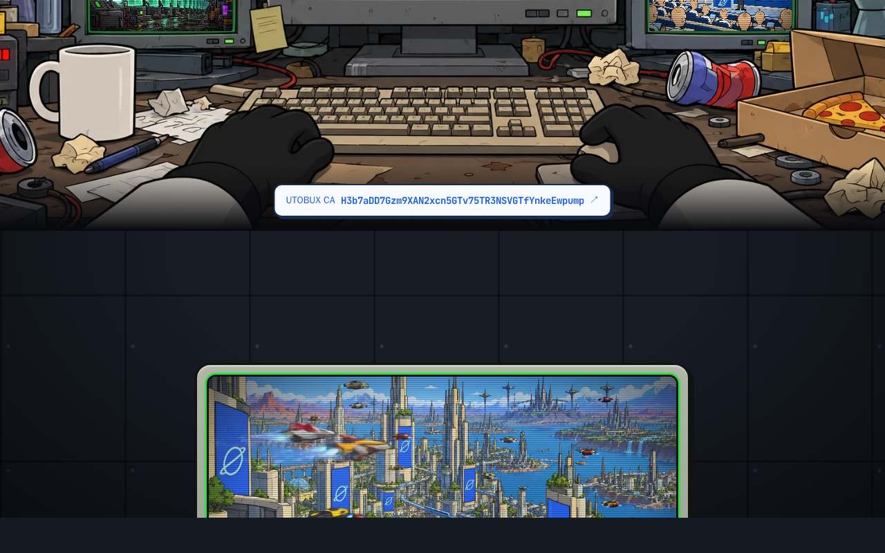 Screenshot of utopiasimulator.com as our browser saw it