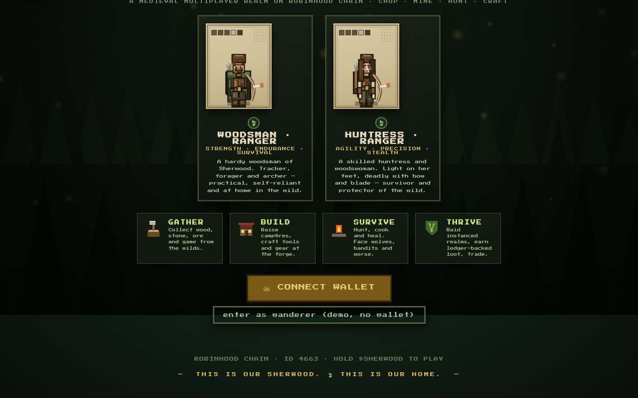 Screenshot of www.sherwoodgame.xyz as our browser saw it