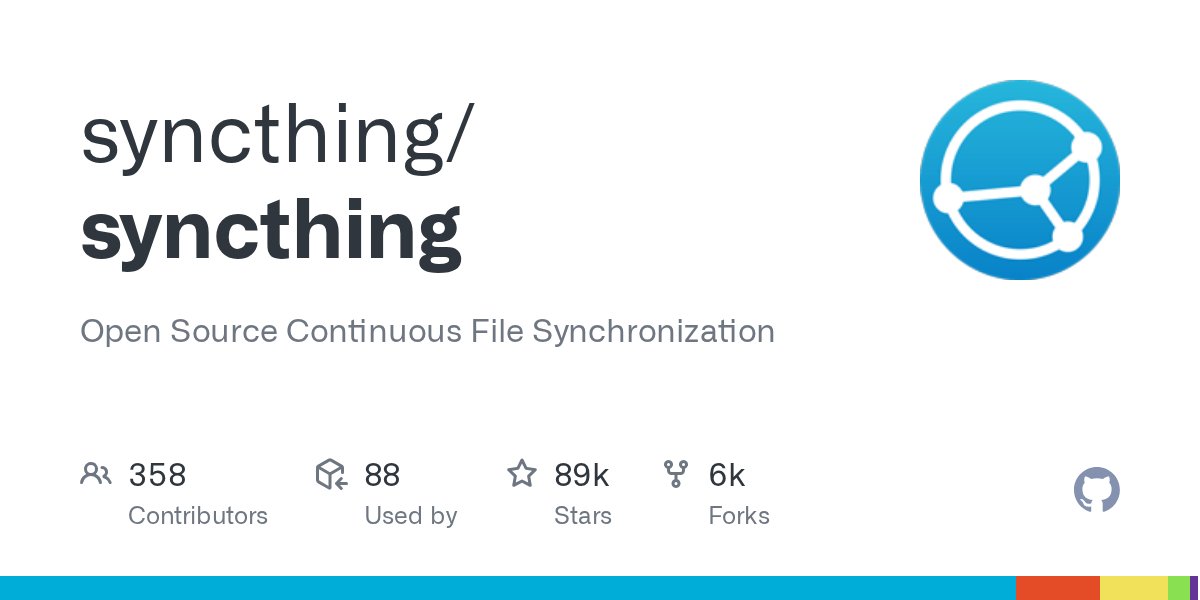 Screenshot of syncthing/syncthing as our browser saw it