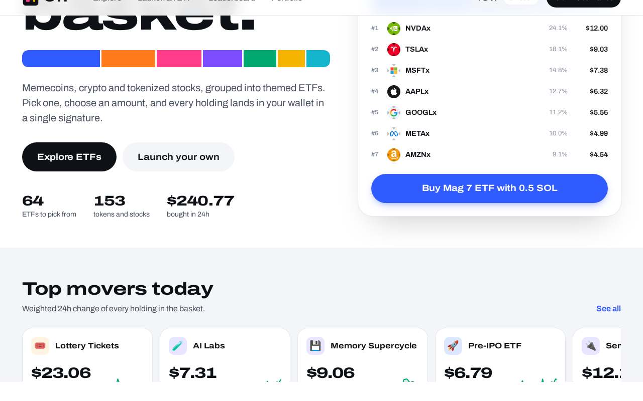 Screenshot of otf.cash as our browser saw it
