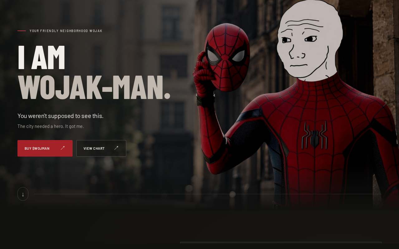 Screenshot of wojman.fun as our browser saw it