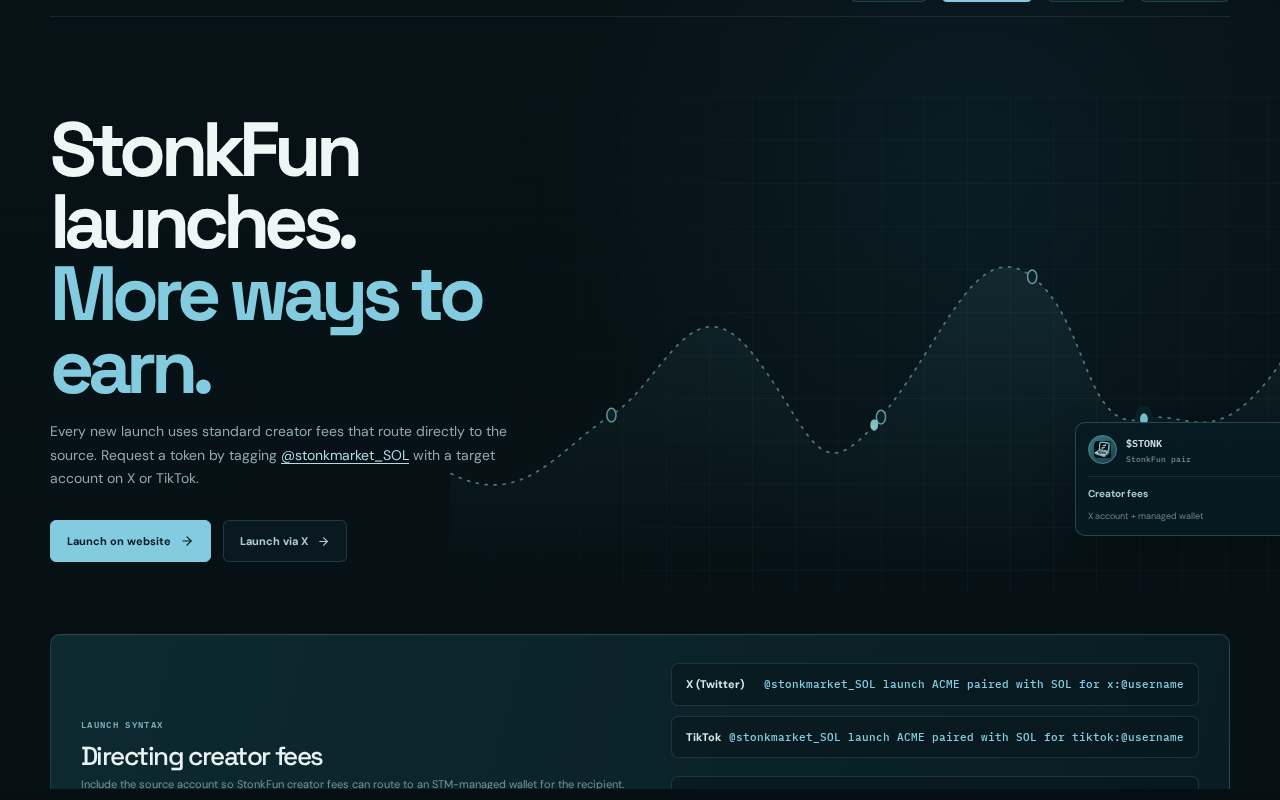 Screenshot of stonkmarket.net as our browser saw it